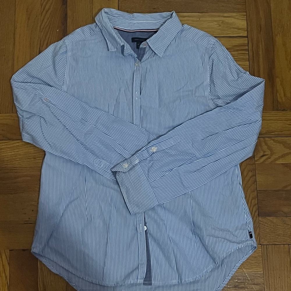 Tommy Hilfiger Blue Striped Girl’s Shirt